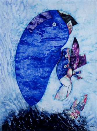 DOVA GIANNI (Roma 1925 - Pisa 1991) "Senza titolo" Tempera su carta cm. H:...