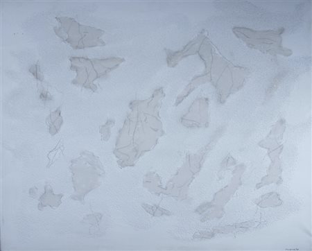 TURCATO GIULIO (Mantova 1912 - Roma 1995) "Cangiante segnico" Olio su tela...