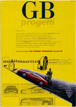 Rivista GB ProgettiN. 10 Gennaio/Febbraio 1992Numero dedicato alla Ferrari...