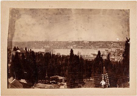 Fotografia del panorama di Costantinopoli1885Fotografia albumina...