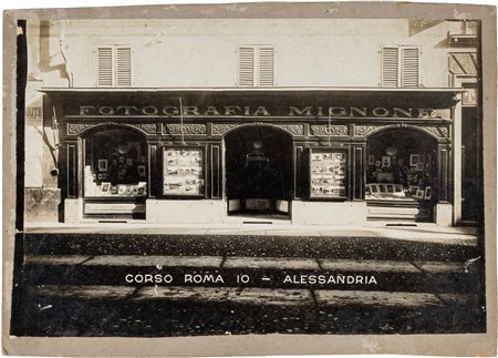 Fotografia d'epoca di Alessandria - Corso Roma 10Negozio Fotografia Mignone -...