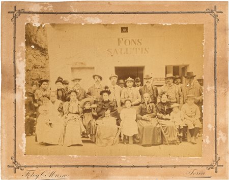 Fotografia delle Terme Fons Salutis1884Fotografia d'epoca albuminaDimensioni...