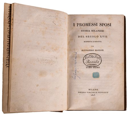 MANZONI ALESSANDRO - PROMESSI SPOSI - STORIA MILANESE DEL SECOLO XVII...