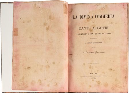 ALIGHIERI DANTE (A CURA DI EUGENIO CAMERINI) - LA DIVINA COMMEDIAMilano,...