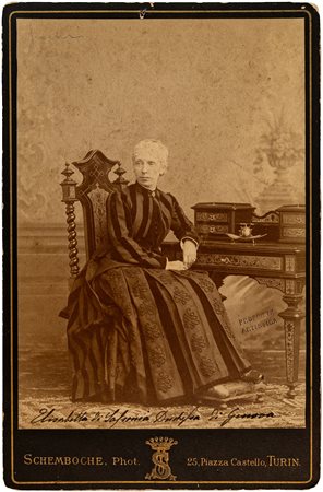 Elisabetta di Sassonia, duchessa di Genova - Foto SchenbocheCm.16,5 x...