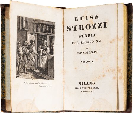 ROSINI GIOVANNI - LUISA STROZZI STORIA DEL SECOLO XVIMilano, PER G. TRUFFI E...