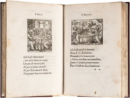 FIGURES DE NOUVEAU TESTAMENTLyon, IAN DE TOURNES, 1558Legatura in mezza...