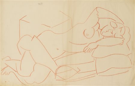 Gino Severini (Cortona 1883 - Parigi 1966)  - Nudo - Odalisca, 1942