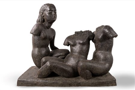 Antonietta Raphaël Mafai (Kaunas 1895 - Roma 1975)  - Le tre sorelle, 1941/'48