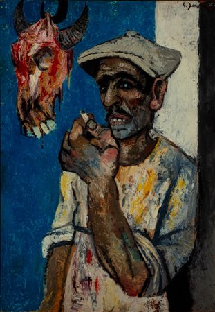 Gianfranco Ferroni (Livorno 1927 - Bergamo 2001)  - Senza titolo, 1956