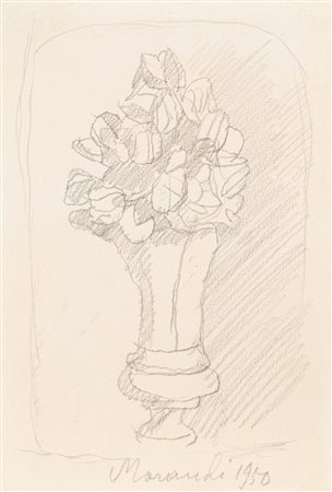 Giorgio Morandi (Bologna 1890 - 1964)  - Fiori, 1950