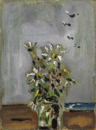 Filippo de Pisis (Ferrara 1896 - Milano 1956)  - Margherite bianche, 1951