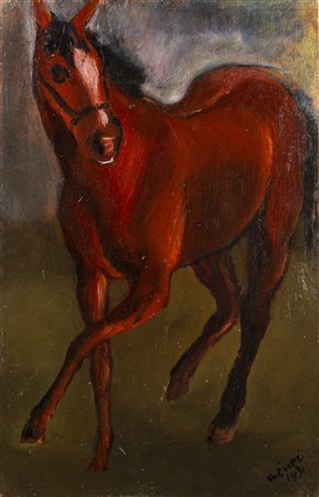 Alberto Ziveri (Roma 1908 - 1990)  - Cavallino, 1931
