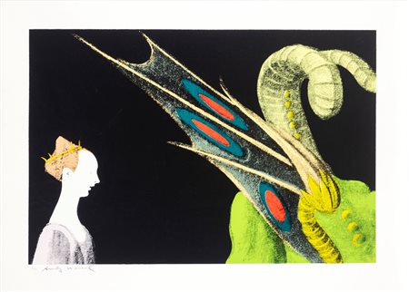 Andy Warhol (Pittsburgh 1928 - New York 1987)  - Details of Renaissance paintings (Paolo Uccello, St. George and the dragon), 1984