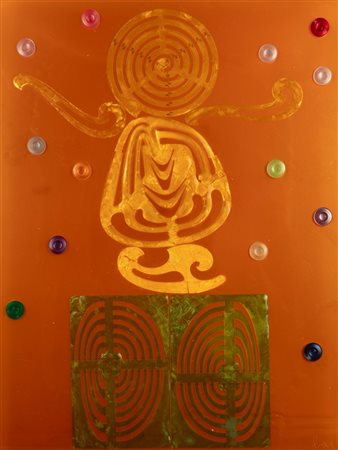 Enrico Baj (Milano 1924 - Vergiate 2003)  - Sskorsusu Alimené, 1968