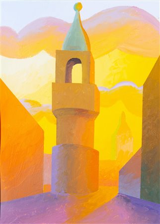 Salvo (Leonforte 1947 - Torino 2015)  - Una torre sassone, 1992