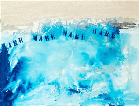 Franco Angeli (Roma 1935 - 1988)  - Mare mare mare mare, mid 1970s