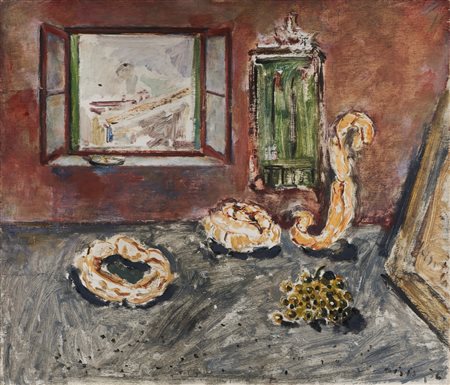 Filippo de Pisis (Ferrara 1896 - Milano 1956)  - Natura morta, 1936