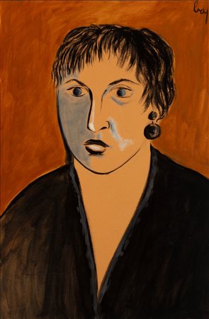 Enrico Baj (Milano 1924 - Vergiate 2003)  - Gigliola, 1954