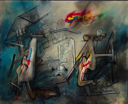 Roberto Sebastian Matta (Santiago Del Cile  1911 - Civitavecchia 2002)  - Senza titolo, 1965