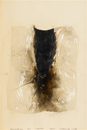 Alberto Burri (Città di Castello 1915 - Nizza 1995)  - Combustione, 1968