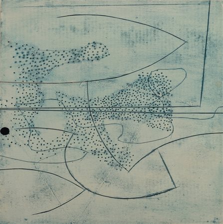 Victor Pasmore (Chelsham  1908 - Malta 1998)  - Linear composition, 70s