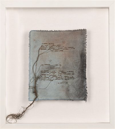 Maria Lai (Ulassai 1919 - Cardedu 2013)  - Pagina in stoffa e filo, 1992