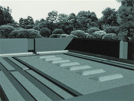 Jenny  Holzer (Gallipolis, Ohio 1950)  - Japanese garden for art against AIDS Japan, 1994