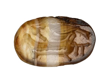 An Italic banded agate intaglio. Allegorical emblema.