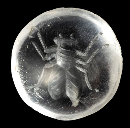 A Roman rock crystal intaglio. Fly.