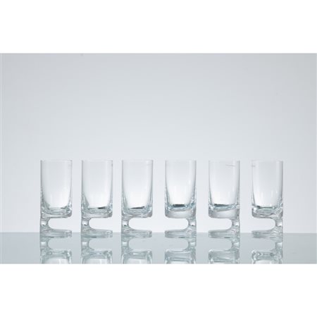 JOE COLOMBO, Sei bicchieri modello “Smoke”