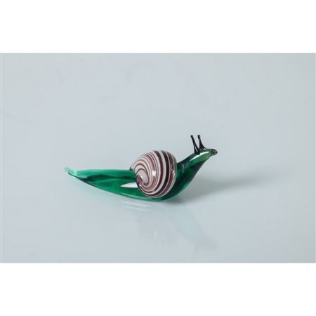 SALVIATI, Figura di lumaca in vetro