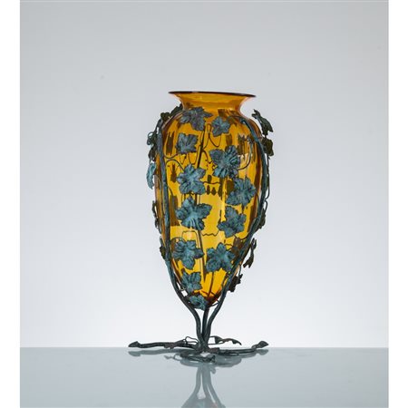 VITTORIO ZECCHIN, Vaso in vetro