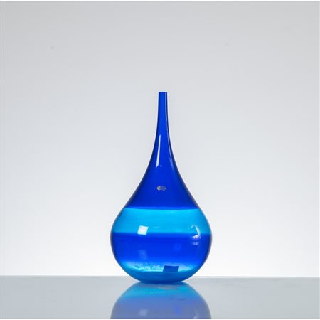 CENEDESE E ALBARELLI, Vaso a goccia in vetro