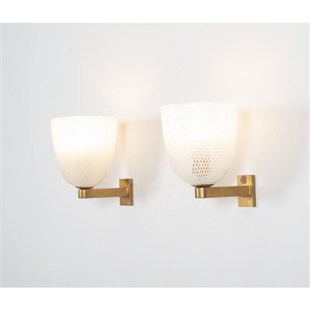 PAOLO VENINI, Coppia di lampade da parete