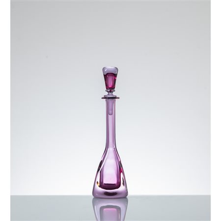 FLAVIO POLI, Bottiglia modello “13241” in vetro