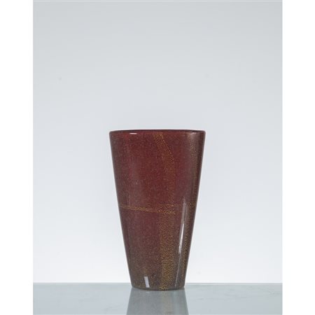 FLAVIO POLI, Vaso modello “6440” in vetro