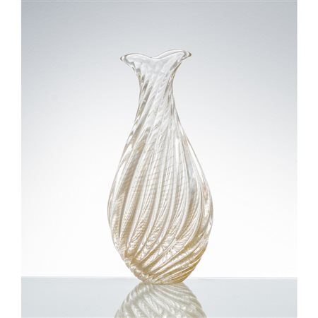 FLAVIO POLI, Vaso serie "Incrociato oro" modello “12023”