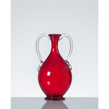 VITTORIO ZECCHIN, Vaso ad anfora modello “1695C” in vetro