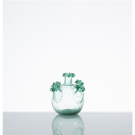 VITTORIO ZECCHIN, Vaso a cinque bocche in vetro