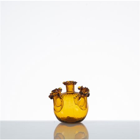 VITTORIO ZECCHIN, Vaso a cinque bocche in vetro