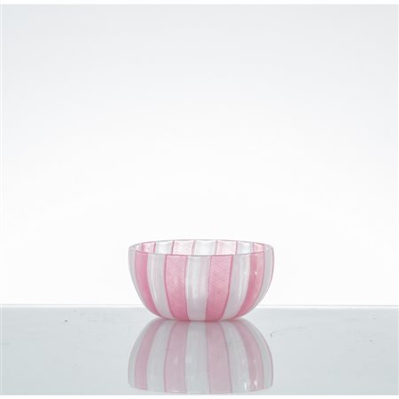 PAOLO VENINI, Coppa semisferica in vetro