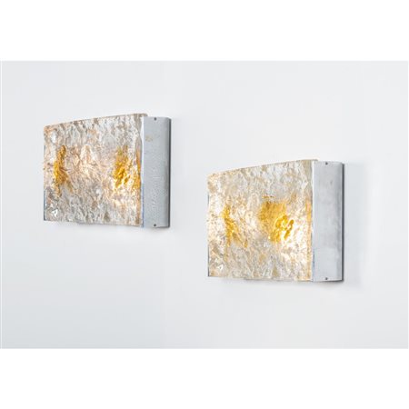 TONI ZUCCHERI, Coppia di lampade da parete