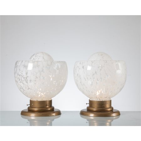 CARLO NASON, Coppia di lampade da tavolo