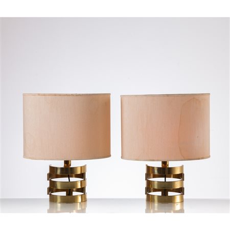 ANGELO BROTTO, Coppia di lampade da tavolo
