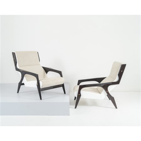 GIO PONTI, Coppia di poltrone