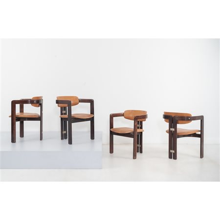 AUGUSTO SAVINI, Quattro sedie modello “Pamplona”