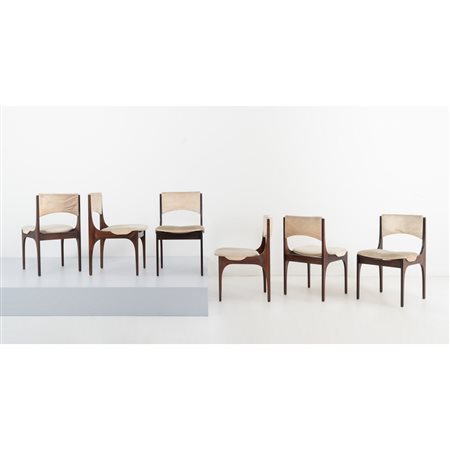 GIUSEPPE GIBELLI, Sei sedie modello “Elisabetta”