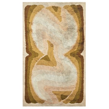 VERNER PANTON (Attr.le), Tappeto rettangolare