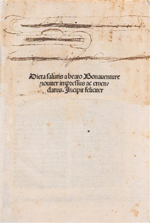 Gulielmus de Lavicea - Dieta salutis a beato Bonaventure noviter impressus ac emendatus Incipit feliciter, 1497